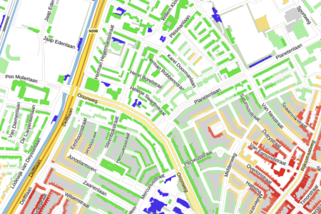 Koele plekken in het projectgebied.